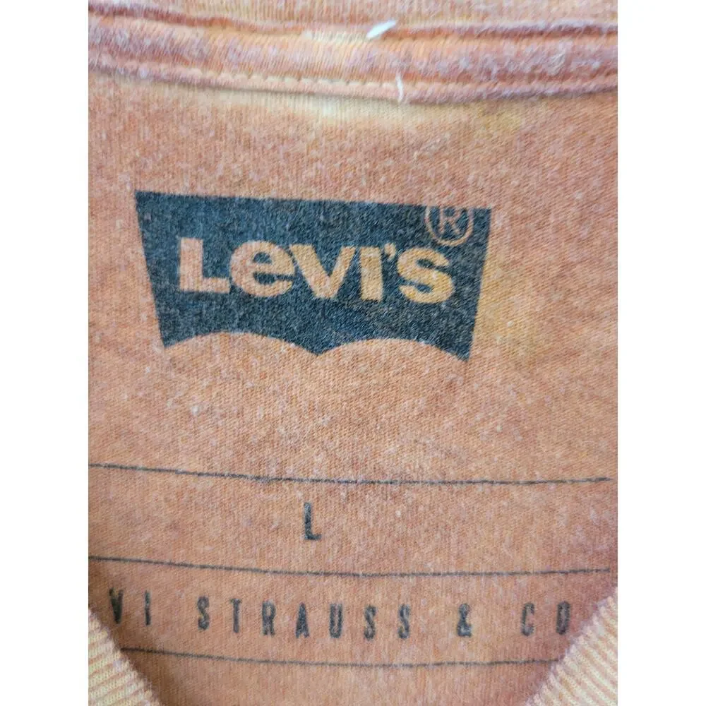Levis Mineral Wash Snake Tattoo Style Grunge Tee Size Large Vintage Shirt